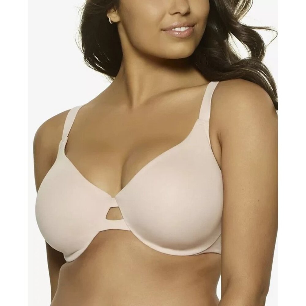 Felina Paramour Sensational Seamless Unlined Bra 32C Blush Full Figure Underwire